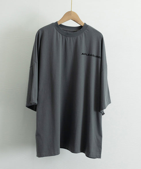 ロゴTシャツ ゆったり プルオーバー夏服 ロングtシャツ オーバーサイズ 英文字ロゴ 半袖Tシャツ 着やせ カットソー ビッグtシャツ大人カジュアル クルーネック 89EKDZ-003